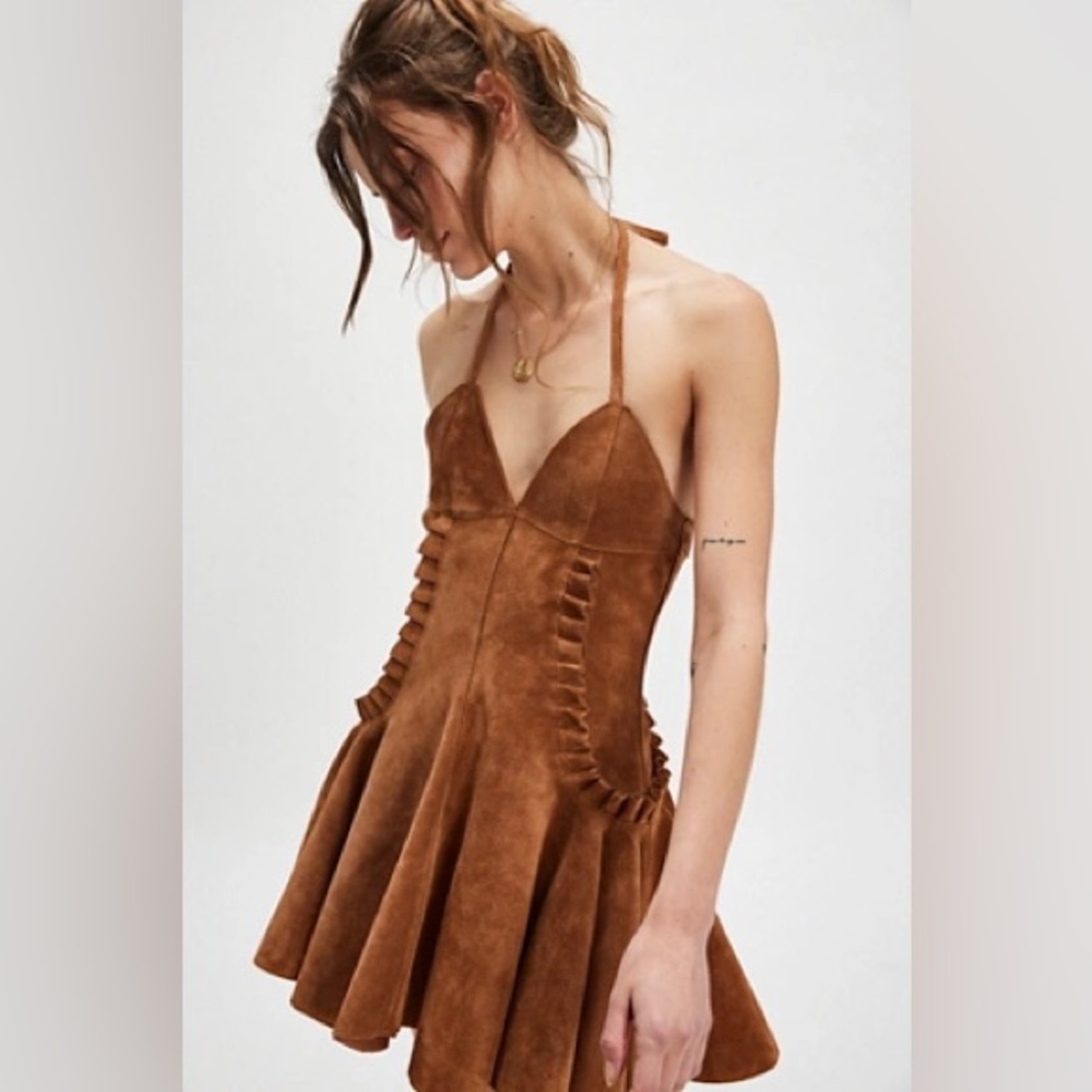 NWT Understated Leather Mini Dress